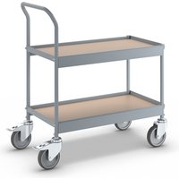 eurokraft pro LxWxH 720 x 380 x 855 mm, LxWxH 720 x 380 x 855 mm, with 4 swivel castors, 2 with double stops, wheel Ø 125 mm