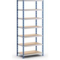 eurokraft basic chipboard shelves, chipboard shelves, HxWxD 2522 x 1050 x 600 mm, standard shelf unit