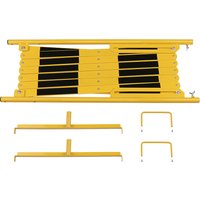 CrashStop with 2 support feet, with 2 support feet, yellow / black, max. length 4000 mm