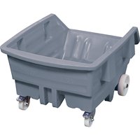 with castors, with castors, capacity 0.75 m³, grey