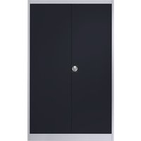 mauser 4 shelves, width 1200 mm, 4 shelves, width 1200 mm, white aluminium / charcoal, external depth 600 mm