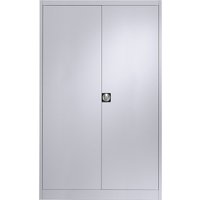 mauser 4 shelves, width 1200 mm, 4 shelves, width 1200 mm, white aluminium, external depth 420 mm