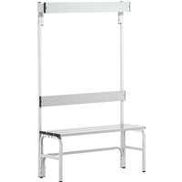 Sypro HxD 1650 x 375 mm, HxD 1650 x 375 mm, length 1015 mm, 3 hooks, light grey