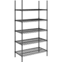 , max. shelf load 250 kg, WxD 910 x 610 mm, standard shelf unit, height 1880 mm, 5 shelves