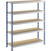 eurokraft basic D 500 mm, with moulded chipboard shelves, D 500 mm, with moulded chipboard shelves, standard shelf unit, HxW 1820 x 1550 mm