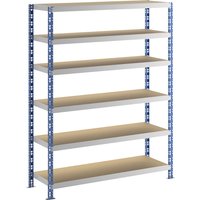 eurokraft basic D 500 mm, with moulded chipboard shelves, D 500 mm, with moulded chipboard shelves, standard shelf unit, HxW 1976 x 1550 mm