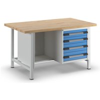 eurokraft pro 4 drawers: 2 x 120, 2 x 150 mm, 4 drawers: 2 x 120, 2 x 150 mm, WxD 1500 x 900 mm