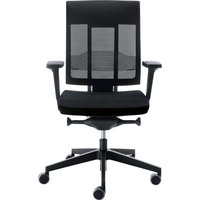 back rest height 590 mm, back rest height 590 mm, mesh covered back rest, black