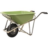 MATADOR made of aluminium, 90 litres, made of aluminium, 90 litres, HDPE tray, green, 4-ply pneumatic tyres