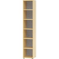 HxWxD 2156 x 400 x 400 mm, 5 shelves, HxWxD 2156 x 400 x 400 mm, 5 shelves, maple finish