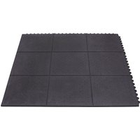 Miltex Yoga Solid Oil industrial matting, Yoga Solid Oil industrial matting, black, closed surface