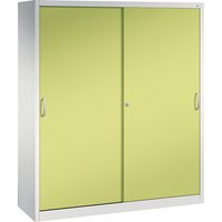 C+P 8 shelves, HxWxD 1950 x 1600 x 500 mm, 8 shelves, HxWxD 1950 x 1600 x 500 mm, light grey / viridian green