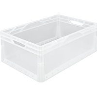 solid walls and base, solid walls and base, external LxW 600 x 400 mm, capacity 46 l, translucent