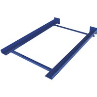 eurokraft pro with end stop, blue, with end stop, blue, shelf unit depth 900 mm