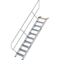 Industrial Steps | Aluminium | Step Width 800 mm | 10 Steps