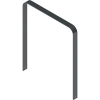 Schake hot dip galvanised, iron glimmer, curving model, hot dip galvanised, iron glimmer, curving model, WxD 1000 x 80 mm