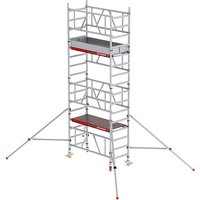 wooden platform, wooden platform, working height