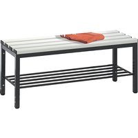 C+P plastic slats, plastic slats, length 1000 mm, light grey, shoe rack