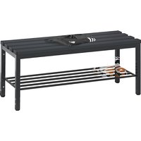 C+P plastic slats, plastic slats, length 1000 mm, black grey, shoe rack