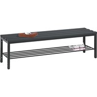C+P plastic slats, plastic slats, length 1500 mm, black grey, shoe rack