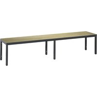 C+P HPL seat surface, HPL seat surface, length 1960 mm, oak finish