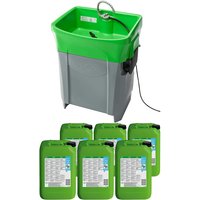 Bio-Circle set with 6 x 20 l industrial cleaner, set with 6 x 20 l industrial cleaner, working WxD 700 x 480 mm