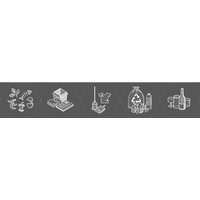 5 motifs, 5 motifs, silver
