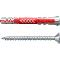 fischer with countersunk screw, with countersunk screw, 6 x 50 S LD, pack of 50, 2+ items