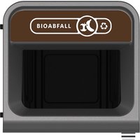 Rubbermaid zinc plated steel, zinc plated steel, capacity 125 l, brown