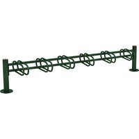 PROCITY 6 parking spaces, single-sided, 6 parking spaces, single-sided, moss green