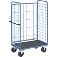 eurokraft pro with mesh panels on three sides, with mesh panels on three sides, platform LxW 1140 x 730 mm, 1 level