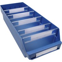 STEMO blue, blue, LxWxH 600 x 240 x 150 mm, pack of 10