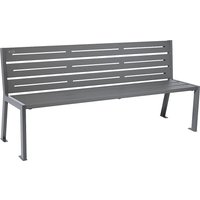 PROCITY length 1800 mm, length 1800 mm, charcoal, with back rest