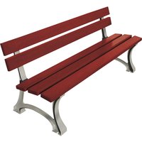 PROCITY length 1800 mm, length 1800 mm, tropical wood, mahogany, metallic