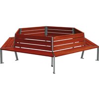 PROCITY height 821 mm, height 821 mm, length 2930 mm, charcoal, mahogany