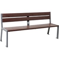 PROCITY with back rest, with back rest, charcoal