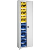 mauser HxWxD 2150 x 680 x 280 mm, single colour, HxWxD 2150 x 680 x 280 mm, single colour, grey, 52 bins