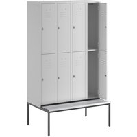 Wolf 4 compartments, 4 compartments, light grey, width 1200 mm, 8 compartments