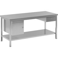 eurokraft basic 1 base cupboard, 1 drawer, 1 full length shelf, 1 base cupboard, 1 drawer, 1 full length shelf, width 1800 mm