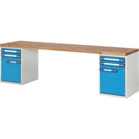 eurokraft pro 4 drawers, 2 doors, 4 drawers, 2 doors, WxD 3000 x 700 mm
