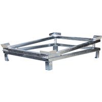 eurokraft pro with support feet, with support feet, hot dip galvanised