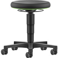 bimos with castors, with castors, PU foam, colour ring in green