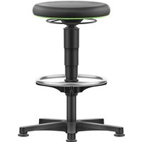 bimos with glides, foot ring, with glides, foot ring, PU foam, colour ring in green