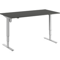 straight, straight, WxD 1600 x 800 mm, dark grey/white