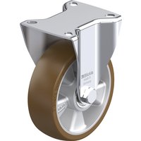 Blickle wheel Ø 125 mm, max. load 350 kg, wheel Ø 125 mm, max. load 350 kg, plate dimensions 100 x 85 mm