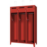 Pavoy solid sheet metal door with deposit slot, solid sheet metal door with deposit slot, 3 compartments, 6 lockers