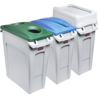 Rubbermaid capacity 3 x 60 l, capacity 3 x 60 l, can insert/paper insert/swing lid