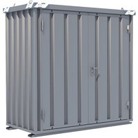 zinc plated, zinc plated, external WxHxD 2100 x 2100 x 1100 mm, 2 hinged doors