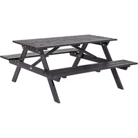 pine wood, pine wood, LxD 1500 x 1500 mm, black