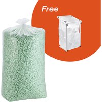 200 x 1000 l waste sacks, transparent, 200 x 1000 l waste sacks, transparent, with sturdy sack holder